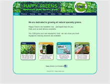 Tablet Screenshot of happy-greens.com